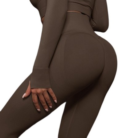 Butt Lifting Workout Leggings för kvinnor, Scrunch Butt Gym Seamless Booty Tight (S)