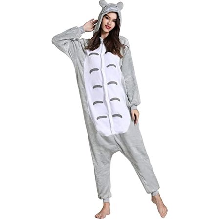 Unisex aikuisten pyjamat eläinten asu Cosplay One Piece pyjama (chinchilla vetoketjullinen versio)-S