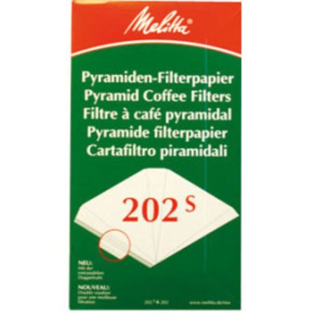 Melitta Kaffefilter 202 Pyramide-filter' - 'Hvit