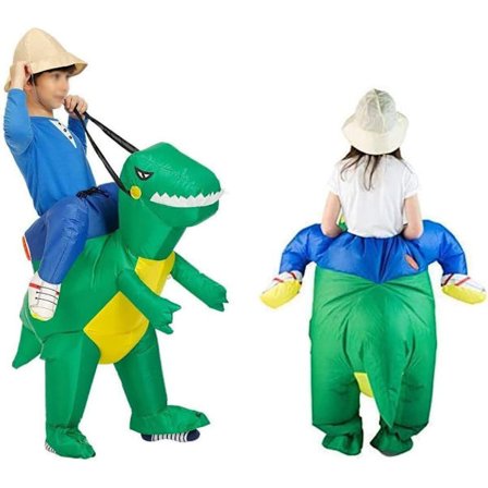 Oppustelig dinosaurkostume, oppusteligt karnevalskostume, Halloween-festkostume (dinosaur, 120-150 cm)