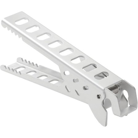 ING Anti-skoldningsklemme, grydegreb i aluminiumslegering, skridsikker, udendørs håndtagstang, til madlavning, camping, picnic, grill