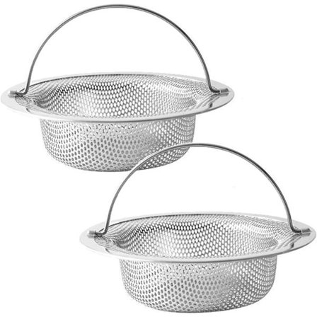 Tiskialtaan siivilä, jäännöshuuhtelun viemärisihti, viemärin tukkeutumisenestosuodatin, ruostumaton teräs