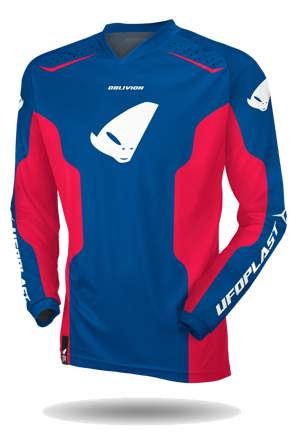 Bluză Motocross UFO Oblivion Albastru/Roșu S