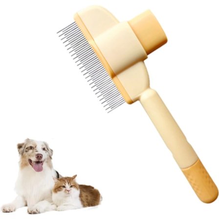 Selvrensende kattebørste og hundebørste - Fjerner dyrehår - Kattebørste/hundebørste