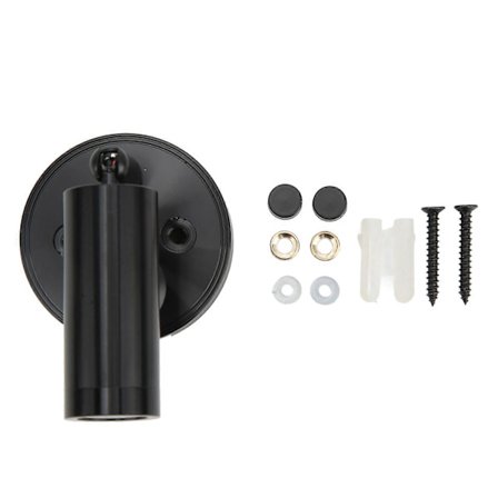 RV Sengelampe Roterbar Veggmontert LED Spot Leselampe 3W med Bryter for Båt Svart Nøytral Hvit