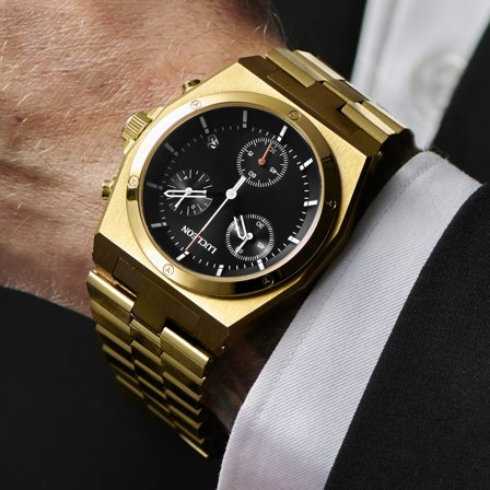 Lerrick Ray Stainless Steel Chronograph Watch for Men - Wrist watches