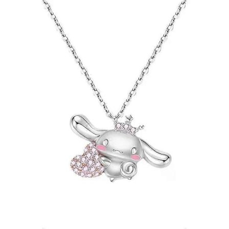 Sanrios Mymelody Halskæder Anime Kuromi Hellokittys Kærlighedshjerte Jordbær Halskæde Kraveben Kæde Vedhæng til Kvinder Gave Smykker