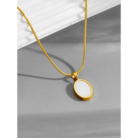 Lätt lyxigt high-end runt varumärkeshalsband för damers vår- och sommar Instagram-trend, nischdesignkänsla