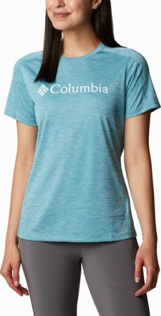 Columbia Montrail Women ́s Zero Rules Graphic Crew Women short-sleeved sweaters Blue S