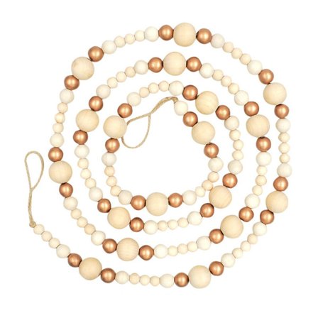 Woodeb Helmi Joulu Garland Joulu Kuusi Puuhelmet Koriste Seppeleeseen