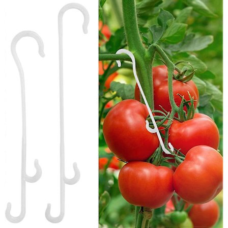 150 kpl Tomaattituki Koukut Tomaattiristikko Koukut Tomaatit Kasvi J-koukku Tukiklipsit