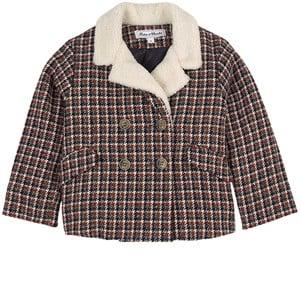 Tartine et Chocolat Checked Trenchcoat Navy 14 Years - Coats and jackets - 14 years - Navy - Mädchen