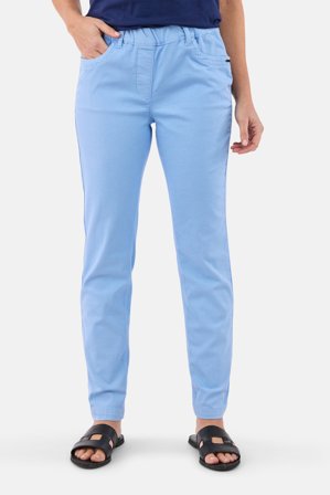 BRANDTEX - Madelaine Bukser - Lyseblå - Elastik i Taljen