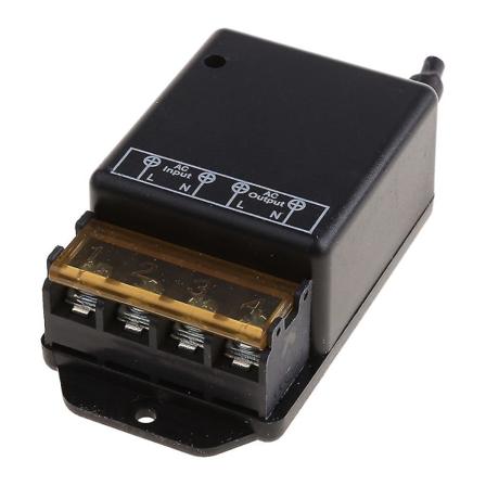 AC 220V 2-kanals Relæmodtagermodul RF-sender 433MHz Trådløs fjernbetjening