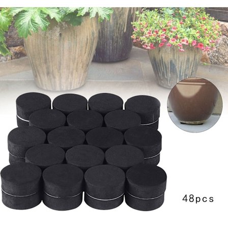 48 kpl kasvinruukkujen jalat ulkokukkaruukkujen jaloille Näkymätön kasviruukkujen korotusjalusta Puutarhanruukku musta