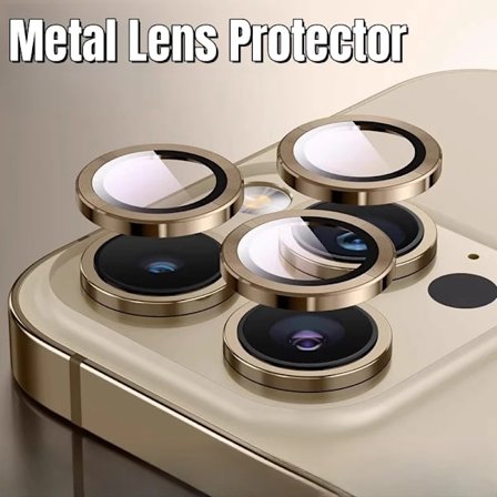 3 st Metallring Linsskydd Glas kompatibelt iPhone 16 Pro Max 15pro Bakre Linsskydd Lock kompatibelt iPhone 16pro Max Skal