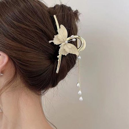 Perhoshelmi Dekor tupsu Hiustenkynsi Metalli Hiustenkynsi Klipsi Iso