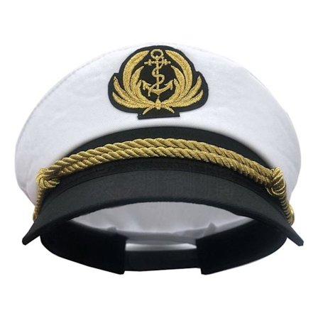 Yacht Kapten Hatt Sjömanskapten Kostym Herr Sjömansmössa Mössa Navy Hatt