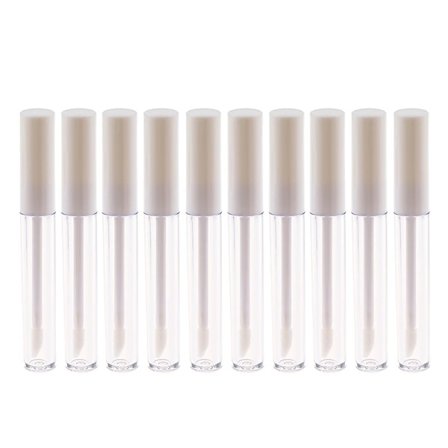 10 stk. Lipgloss Emballage Tomme Lipglaze Flasker DIY Lipgloss Beholder Genopfyldelige Tomme Flasker DIY Makeup Værktøj