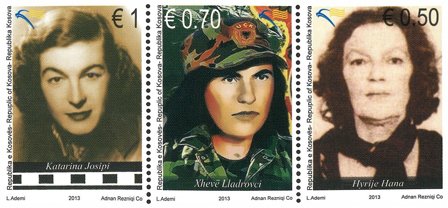 Kosovo - Kendte kvinder - Postfrisk sæt 3v