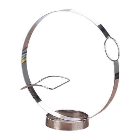Vinstativ i jern, Rødvin Voksen drik Flaskeholder, Metal Vinstativ Organizer, Flaskeopbevaringsholder Argent_ NN