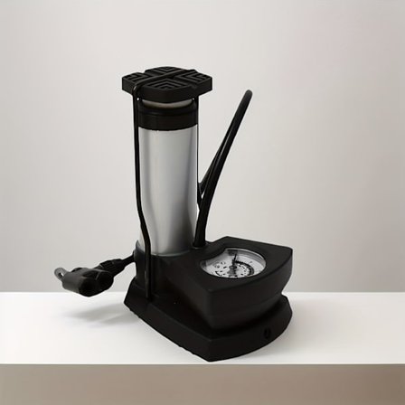 Kannettava polkupyörän maasto- ja sähköpyörän jalkapumppu/pumppu korkean tarkkuuden kultaisella ydinpainemittarilla, korkeapaineinen jalka [BR]