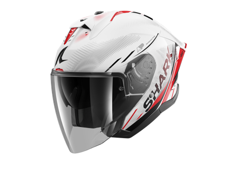 Shark Jet Cup Speed-Tech Open Face Helmet White/Red/Black S