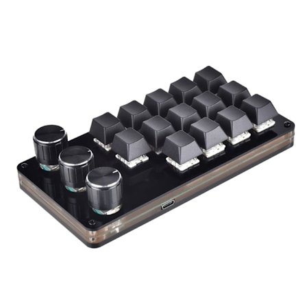 USB Macro Mini Keyboard 14 Taster 3 Knop Programmering DIY Mechanical Keyboard Game