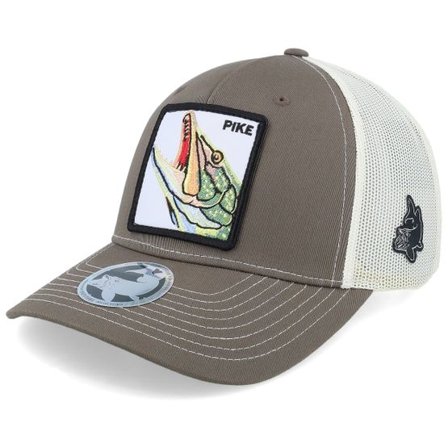 Skillfish - Brun trucker Keps - Pike Pro Fishing 112fp Split Chocolate Chip/Birch Trucker @ Hatstore