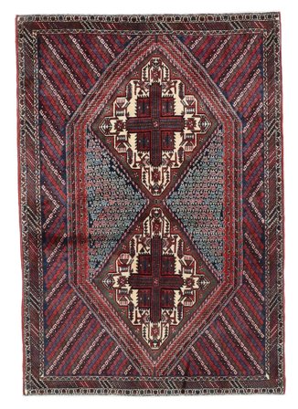 Afshar Shahre Babak Teppich Handgeknüpft 140X200 Persien