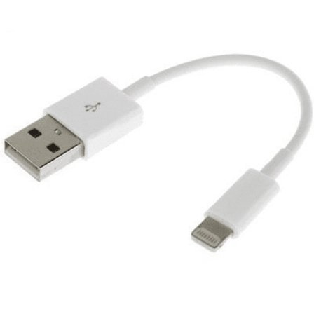 SiGN USB kabel med Lightning kontakt 5V, 2.1A för iPhone & iPad - 25 cm - Vit