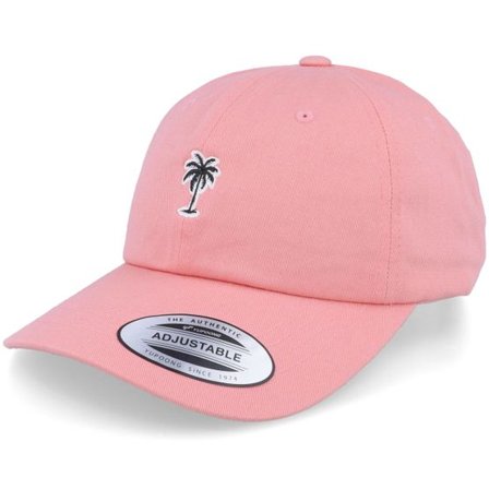 Iconic - Rosa unconstructed Keps - Summer Palm Logo Pink Dad Cap @ Hatstore