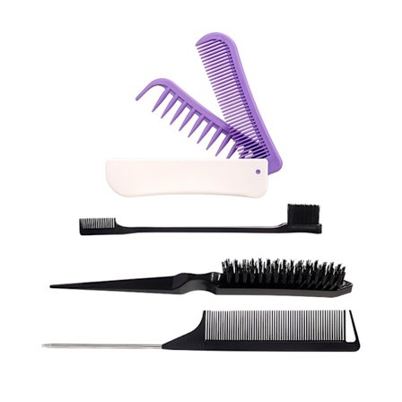 4 stk. hårbørstesæt til styling, kant- og bagbørstning, toupering, hårbørstegaver