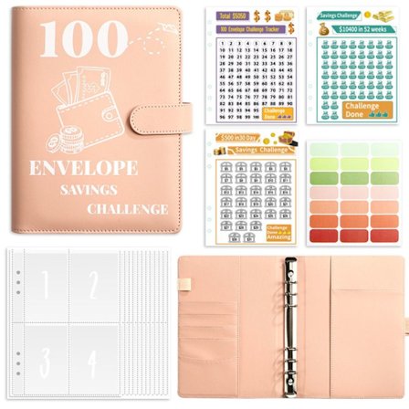 100 Days Savings Challenge 100 Envelope Challenge Perm PINK
