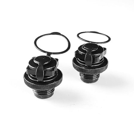 (2stk-Svart)Lay-z-spa luftlokk skrueventil passer til Bestway Vegas Prem