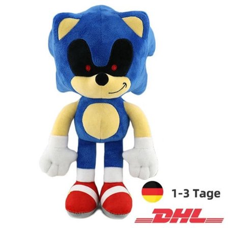 Sonic the Hedgehog Plysfigur Blå Exe Evil Sonic Blood Evil 30 cm Plyslegetøj