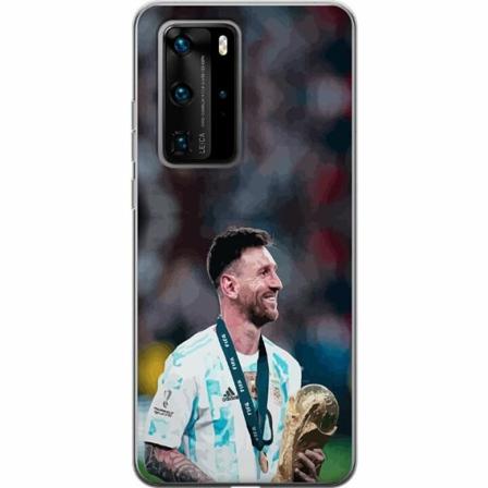 Huawei P40 Pro Genomskinligt Skal Messi