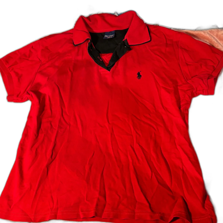 Röd pikétröja från Ralph Lauren