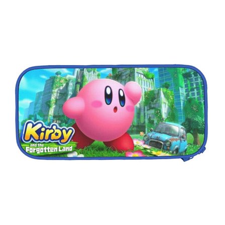 Kirby Pennfodral med Stor Kapacitet, Estetisk Pennväska Skolmaterial Organizer med Flera Fack