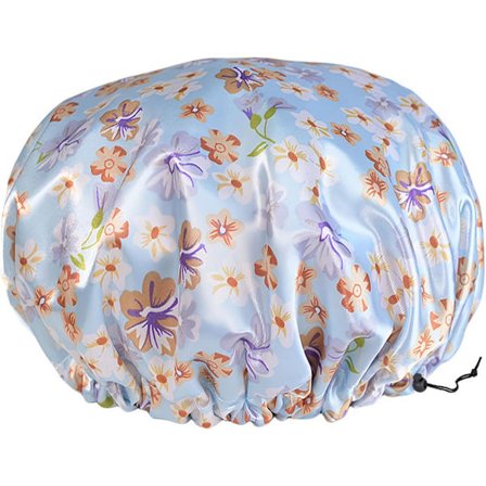 Brusehætte, 1 stk. vandtæt brusehætte, genanvendelige badehætter med elastikbånd til kvinder og piger, brusebad, spa, salon