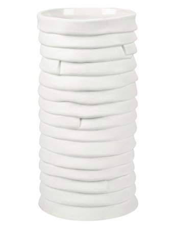 Mette Ditmer Ribbon Vase, Large - White - H20CM