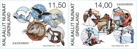 Grønland - Zackenberg - Postfrisk sæt 2v