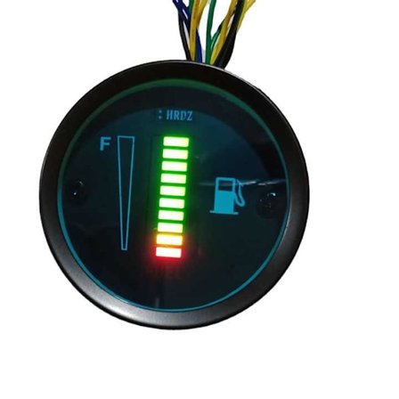 Auton polttoainemittari kuumalle vedelle, 5 LED, 12 mm, 12 V, polttoainetason ilmaisin, polttoainemittari, autojen polttoaineanturi, alumiiniseos, 