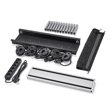 Kabelbokspakke UNIFY til QBUS/AUDREY fast stativ 4800-5600 mm, udstyret, stor, sølv