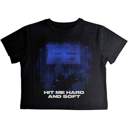 Billie Eilish Dam/Kvinnor Hit Me Hard And Soft Lines Crop Top