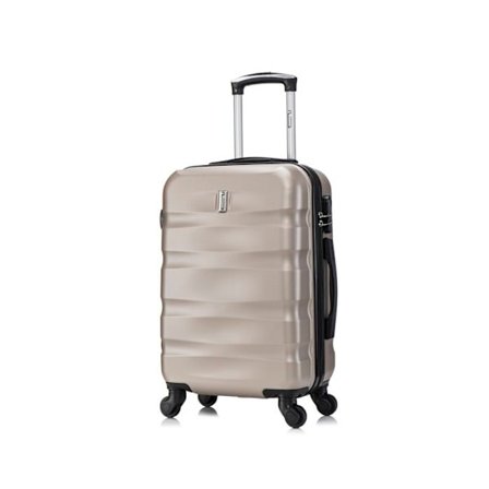 Valise Kabine 55x35x25 Aerowave | Valise ABS | Integreret Lås | Champagne