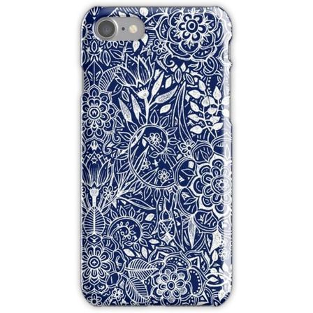 Weizo Skal Till Iphone 8 - White On Navy