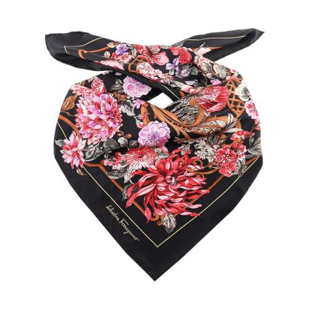 Salvatore Ferragamo, Scarf Zwart, Dames, Maat:ONE Size