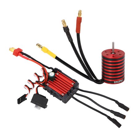 GTSKYTENRC 2430 RC børsteløs motor 25A ESC-sæt sensorløs børsteløs motor til 1/16 1/18RC fjernbetjening køretøj 5800KV