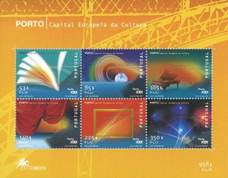 Portugal - Porto europæisk kulturhovedstad - Postfrisk miniark